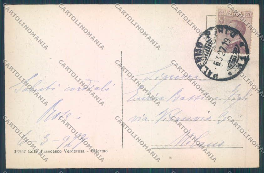 Palermo Città Politeama cartolina ZT7799 – retro