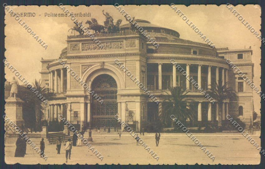 Palermo Città Politeama cartolina ZT7801 – fronte