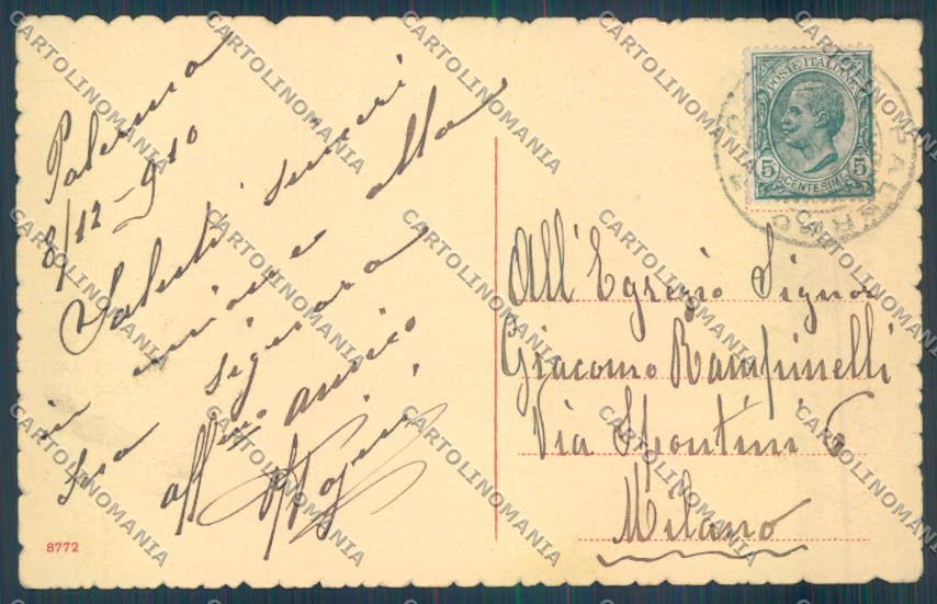 Palermo Città Politeama cartolina ZT7801 – retro