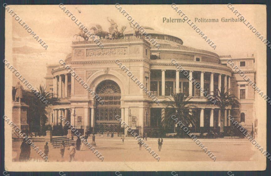 Palermo Città Politeama STRAPPO cartolina ZT7803 – fronte