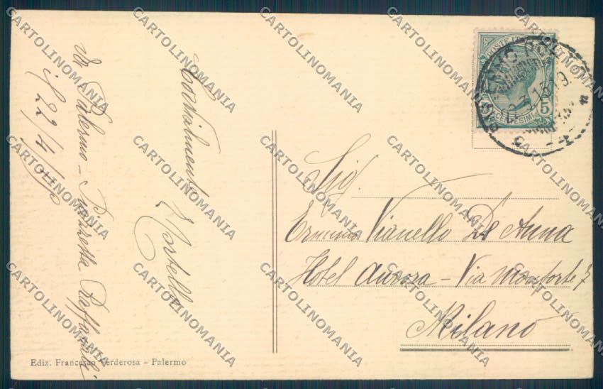 Palermo Città cartolina ZT7808 – retro