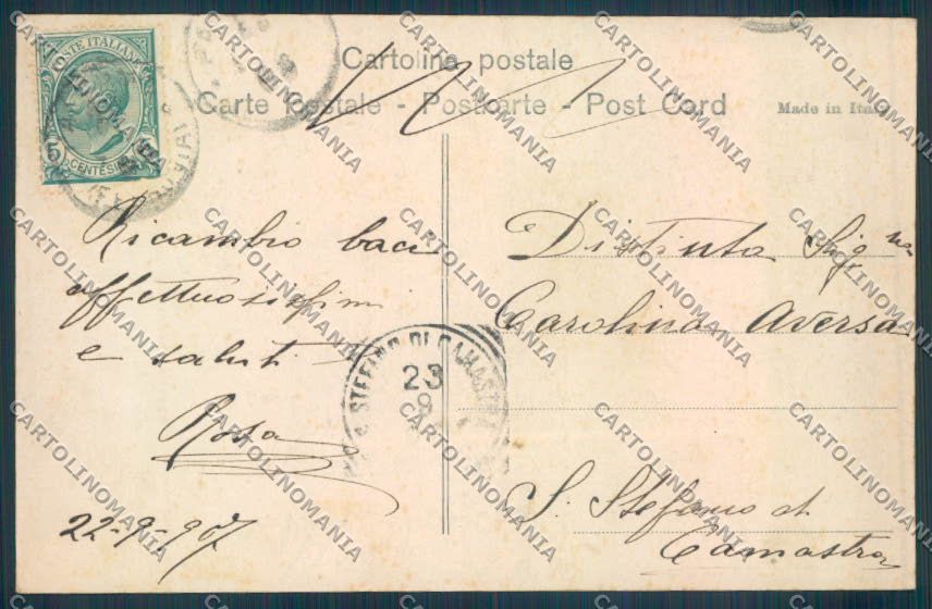 Palermo Città Alterocca cartolina ZT7811 – retro