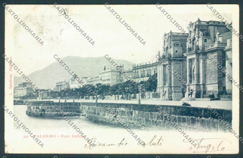 Palermo Città Foro Italico cartolina ZT7824 – fronte