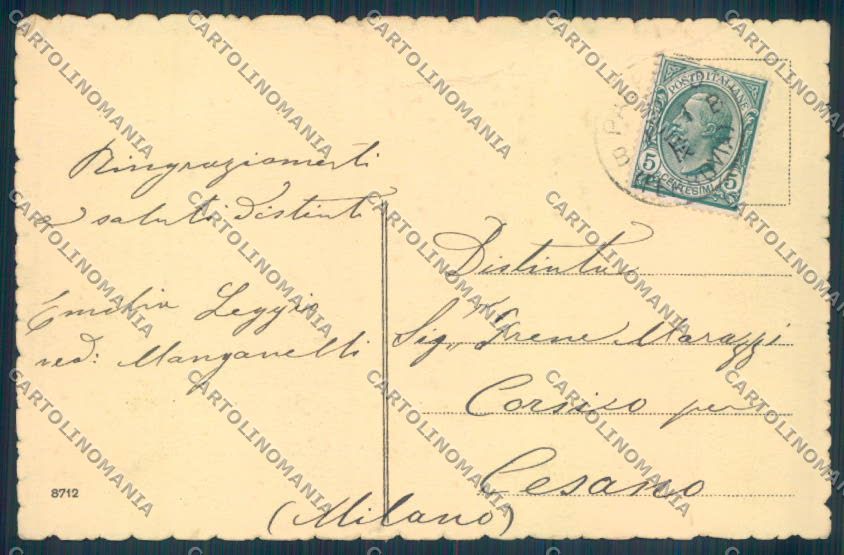 Palermo Città La Favorita PIEGHINA cartolina ZT7825 – retro