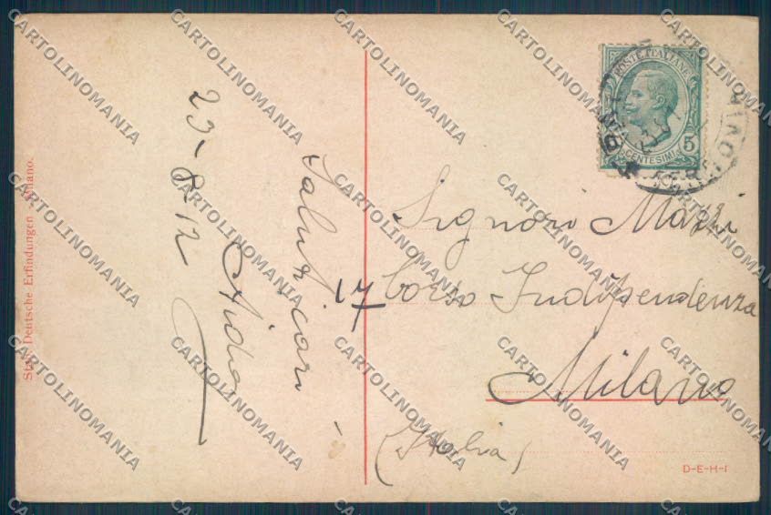 Palermo Città Acqua Santa cartolina ZT7833 – retro