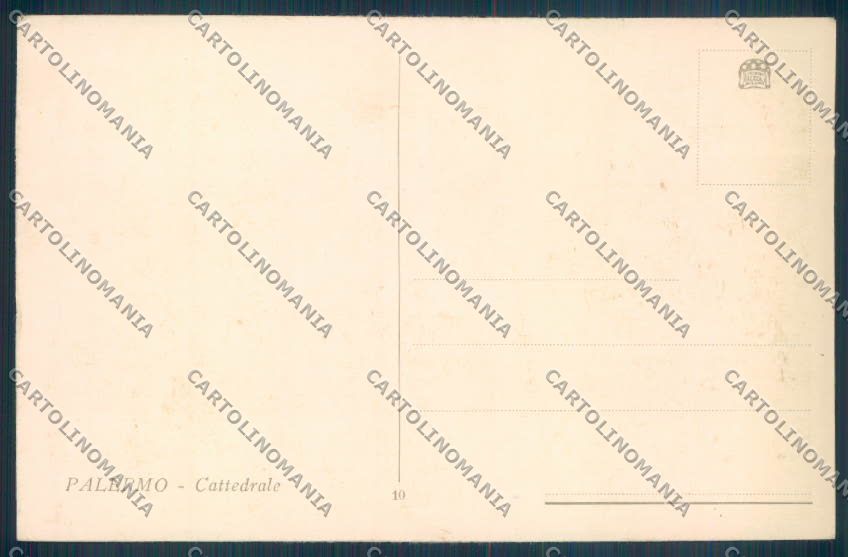 Palermo Città Cattedrale cartolina ZT7837 – retro