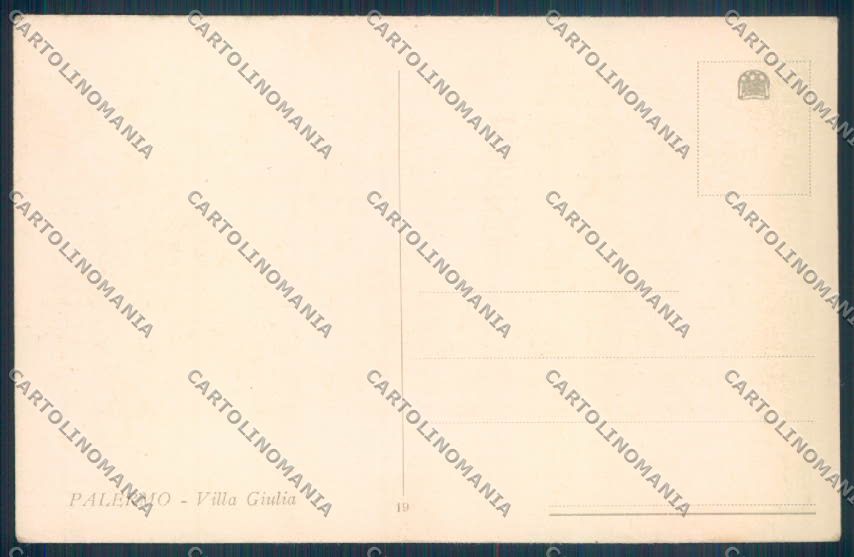 Palermo Città Villa Giulia cartolina ZT7841 – retro