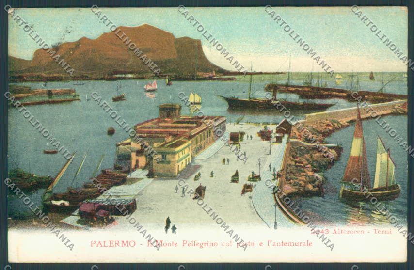 Palermo Città Monte Pellegrino Alterocca cartolina ZT7842 – fronte