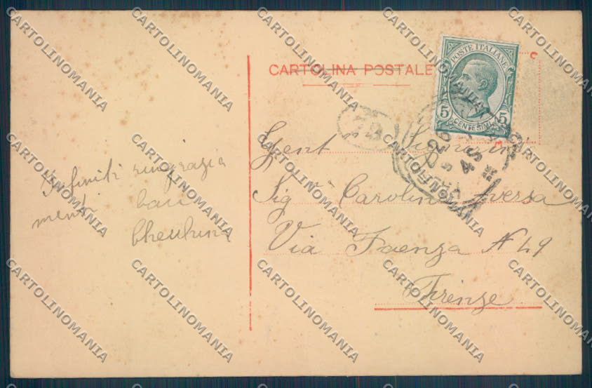 Palermo Città Monte Pellegrino cartolina ZT7850 – retro