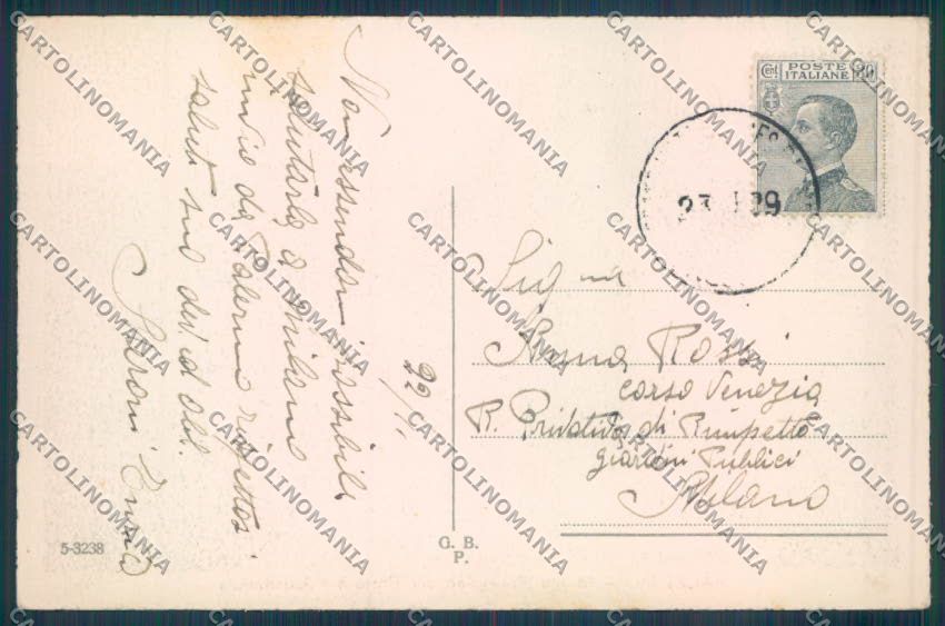 Palermo Città Monte Pellegrino cartolina ZT7852 – retro