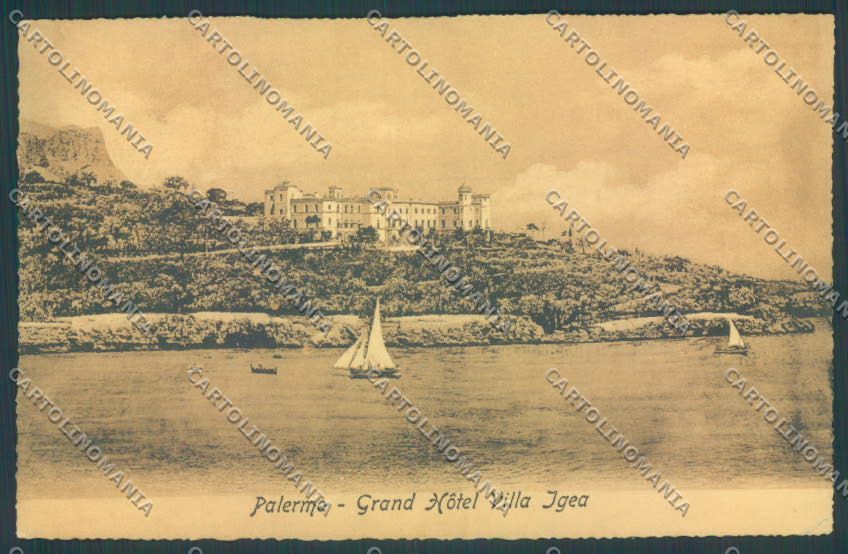 Palermo Città Villa Igea cartolina ZT7858 – fronte