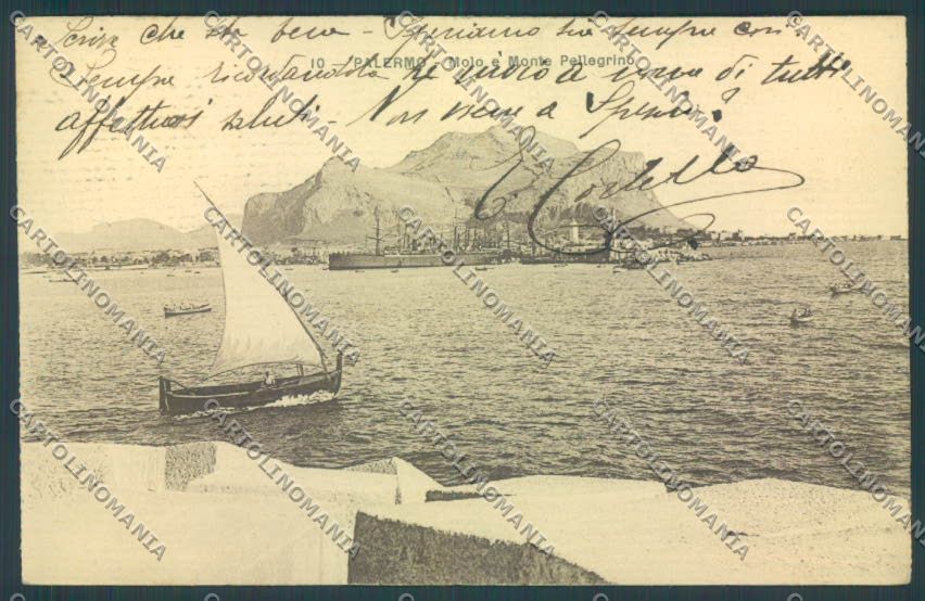 Palermo Città Monte Pellegrino cartolina ZT7861 – fronte
