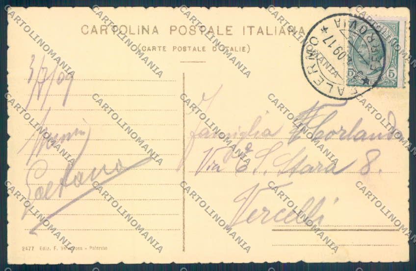 Palermo Città Cattedrale cartolina ZT7870 – retro