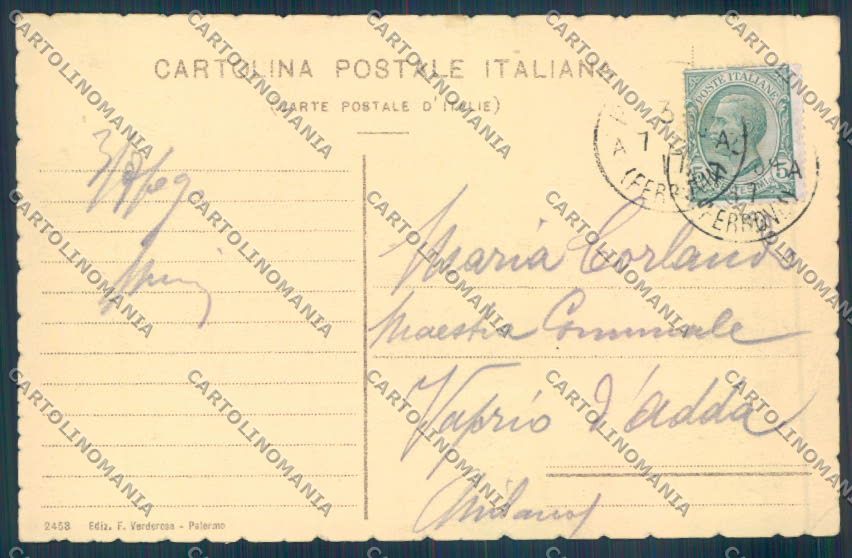 Palermo Città Cattedrale cartolina ZT7871 – retro