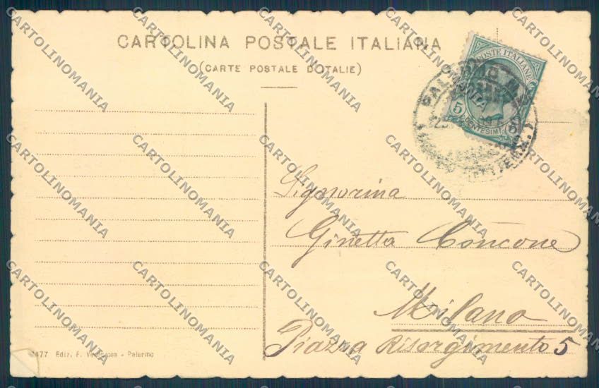 Palermo Città Cattedrale cartolina ZT7873 – retro