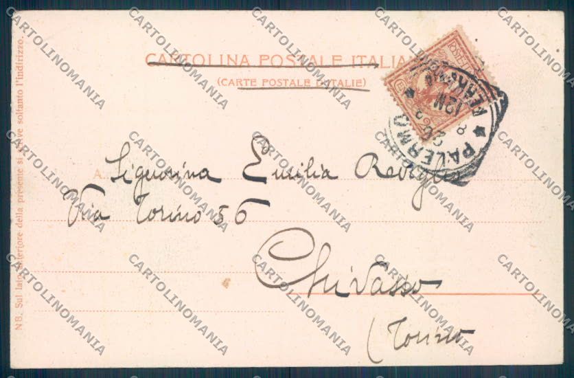 Palermo Città cartolina ZT7882 – retro