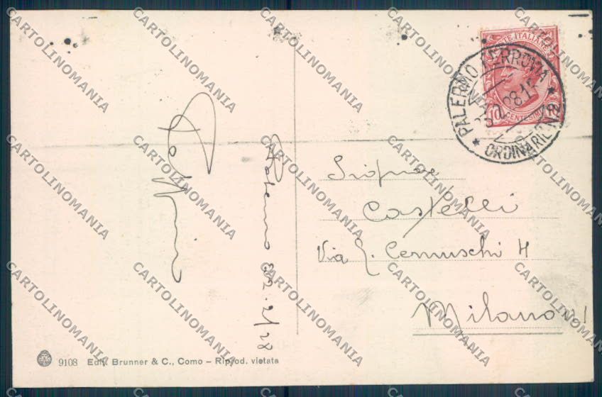 Palermo Città Cattedrale cartolina ZT7888 – retro