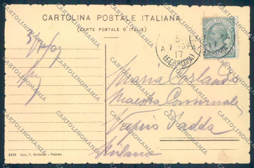 Palermo Città Cattedrale cartolina ZT7896 – retro