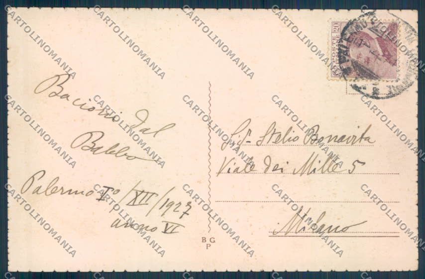 Palermo Città Cattedrale cartolina ZT7897 – retro