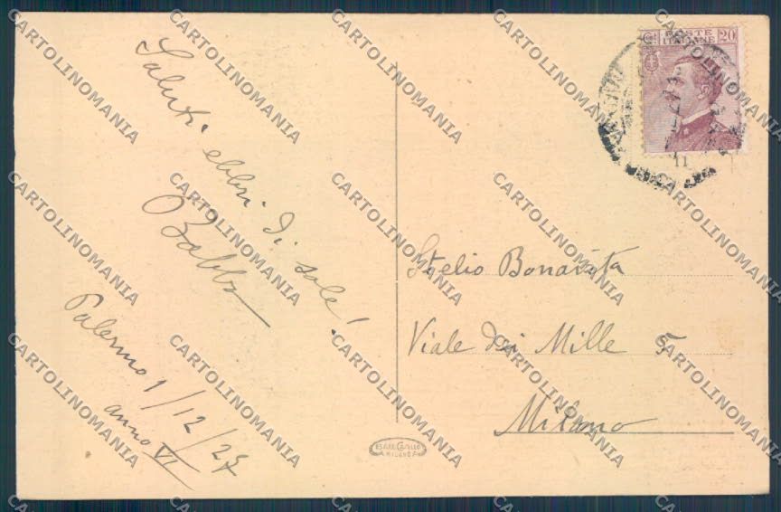 Palermo Città Cattedrale cartolina ZT7898 – retro