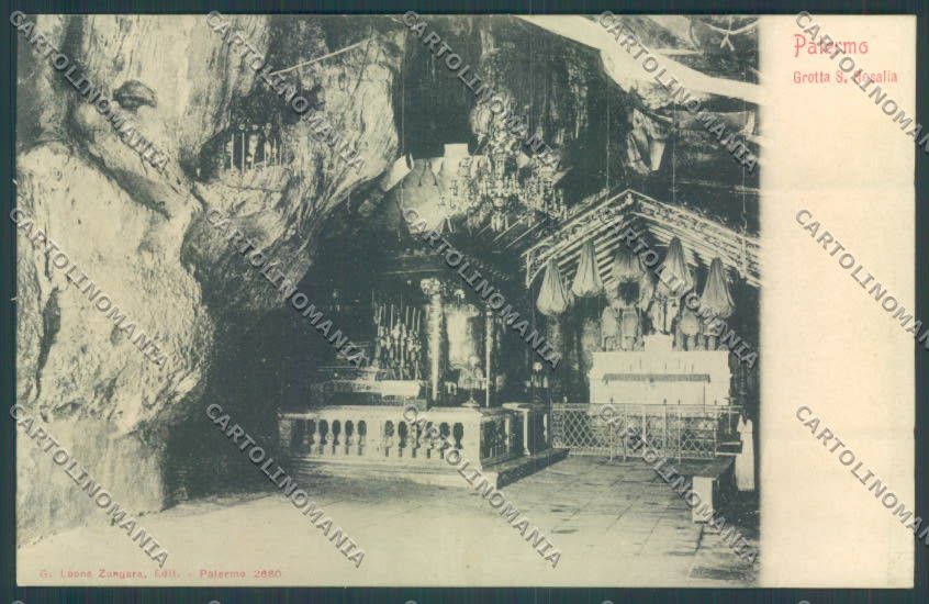 Palermo Città Grotta Santa Rosalia cartolina ZT7916 – fronte