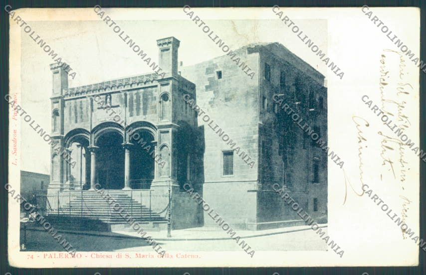 Palermo Città Santa Maria Catena cartolina ZT7918 – fronte