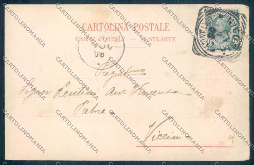 Palermo Città Santa Maria Catena cartolina ZT7918 – retro
