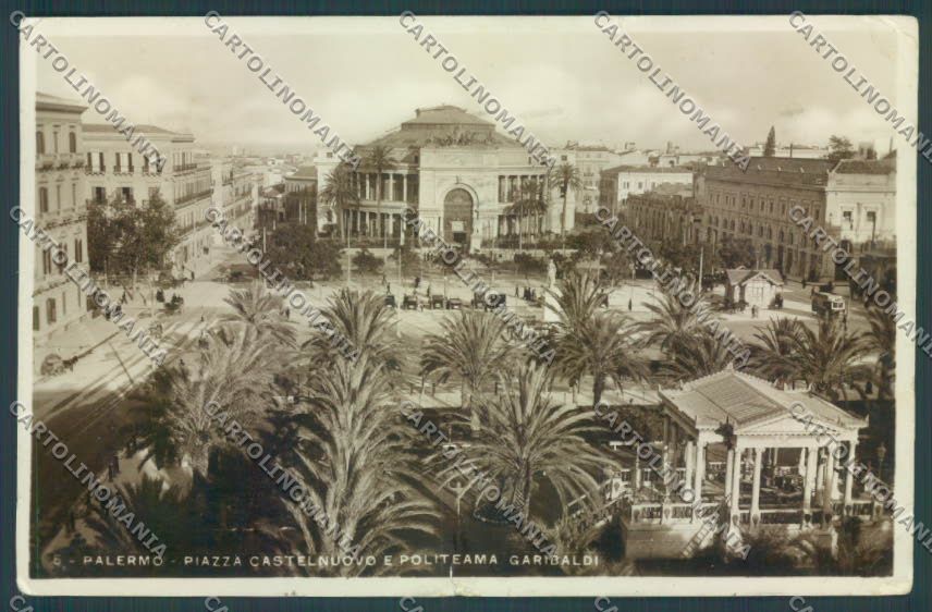 Palermo Città Politeama STRAPPINI Foto cartolina ZT7931 – fronte