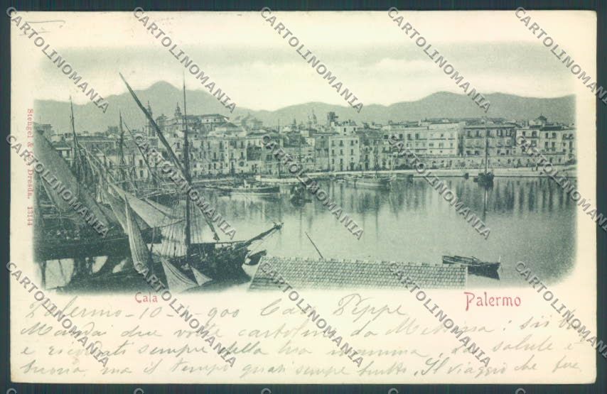 Palermo Città Porto cartolina ZT7959 – fronte