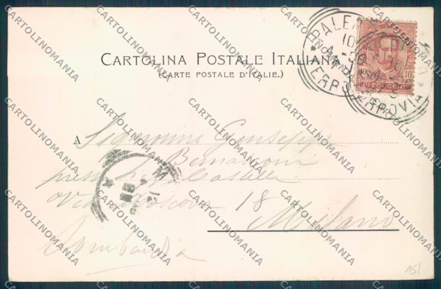 Palermo Città Porto cartolina ZT7959 – retro