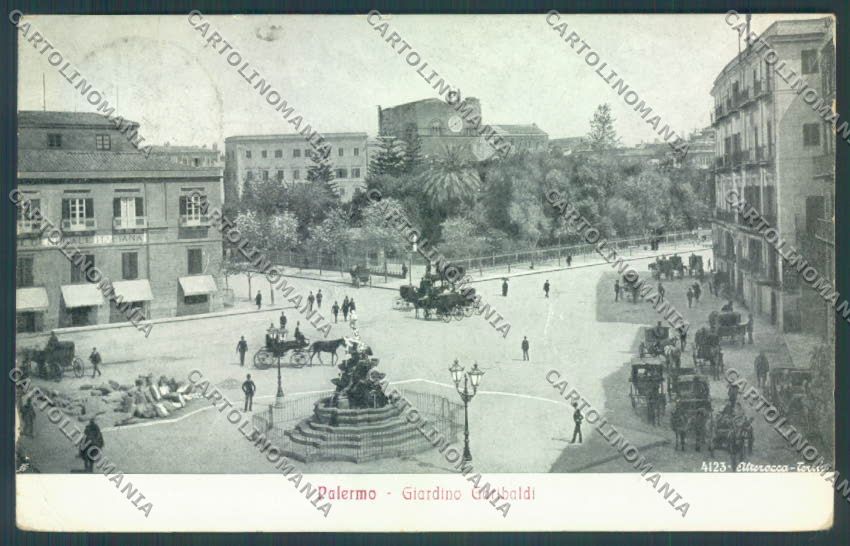 Palermo Città Giardino Garibaldi Alterocca cartolina ZT7962 – fronte