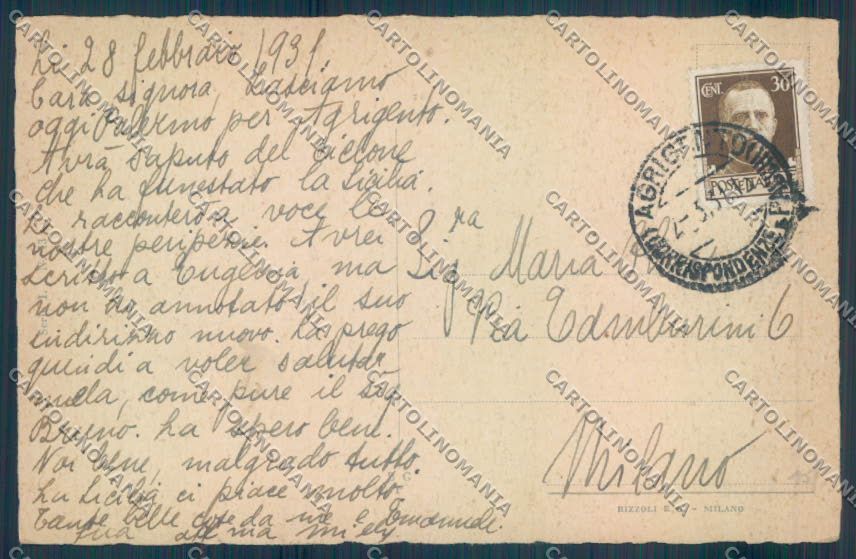 Palermo Città Via Maqueda cartolina ZT7968 – retro