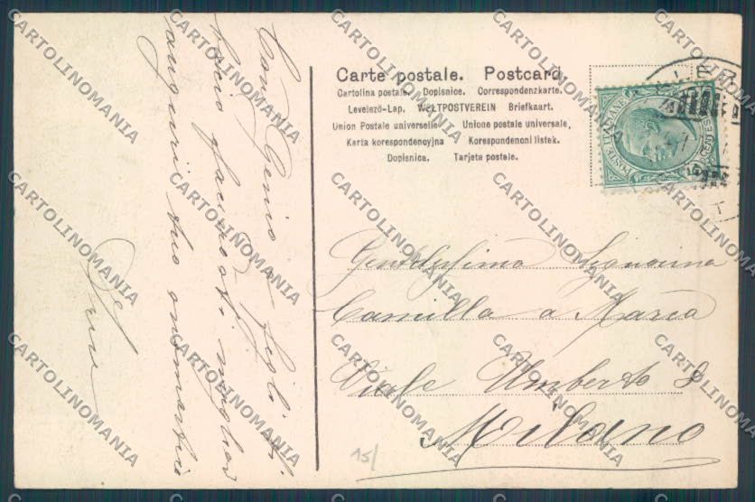 Palermo Città Monte Pellegrino cartolina ZT7975 – retro