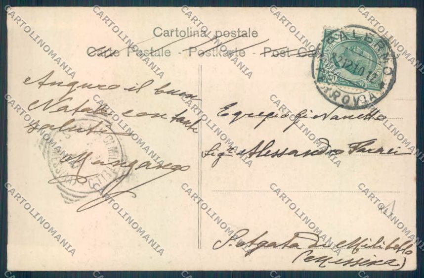 Palermo Città Porta Felice Alterocca cartolina ZT7979 – retro