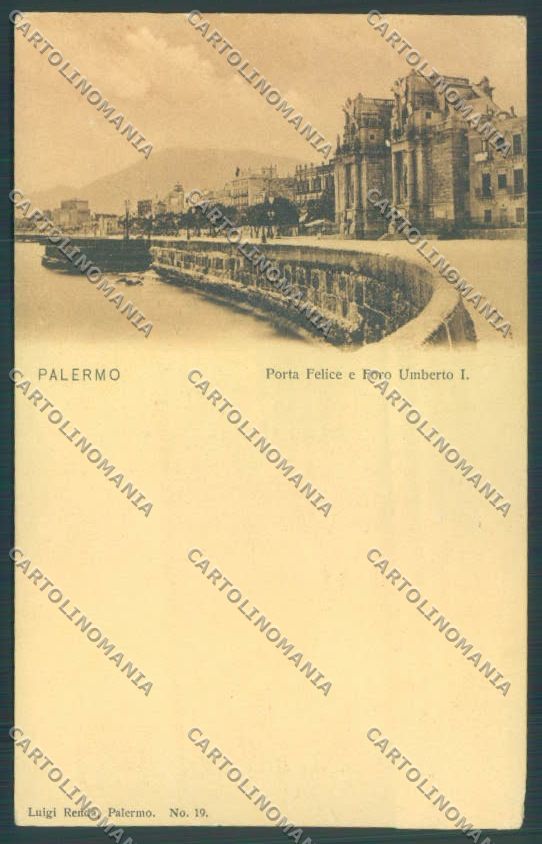 Palermo Città Porta Felice ABRASA cartolina ZT7980 – fronte