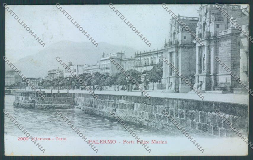 Palermo Città Porta Felice Alterocca cartolina ZT7981 – fronte