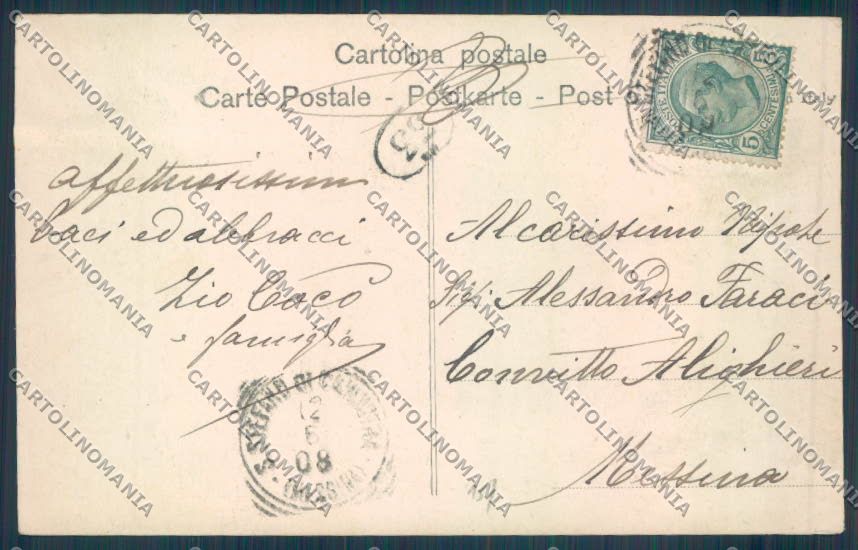 Palermo Città Porta Felice Alterocca cartolina ZT7981 – retro