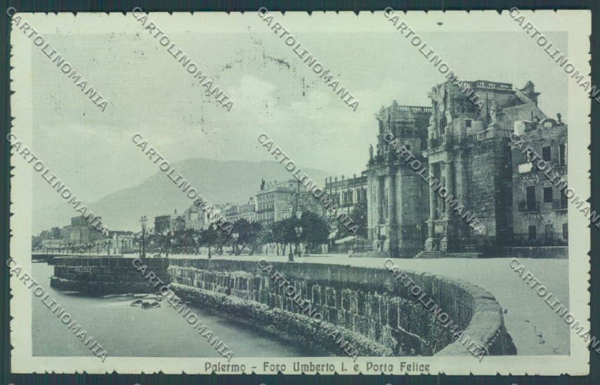 Palermo Città Porta Felice cartolina ZT7982 – fronte