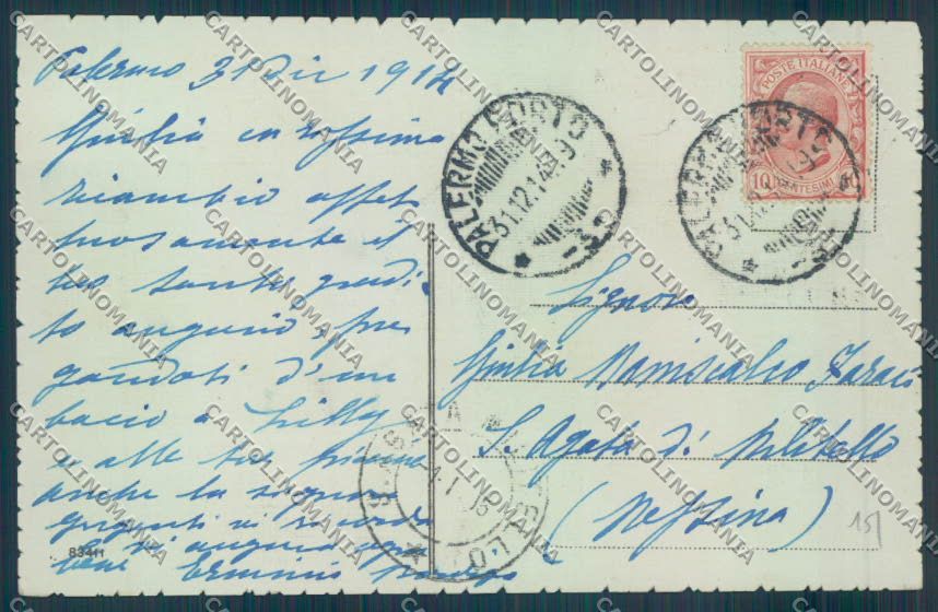 Palermo Città Porta Felice cartolina ZT7982 – retro