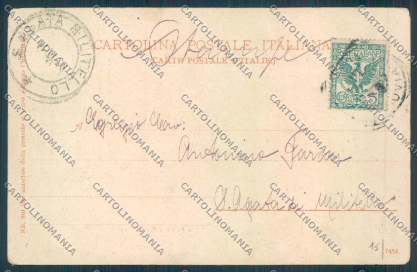 Palermo Città Porta Felice cartolina ZT7983 – retro
