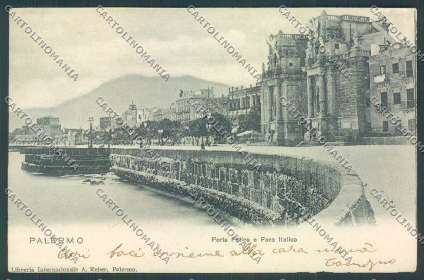 Palermo Città Porta Felice ABRASA cartolina ZT7987 – fronte