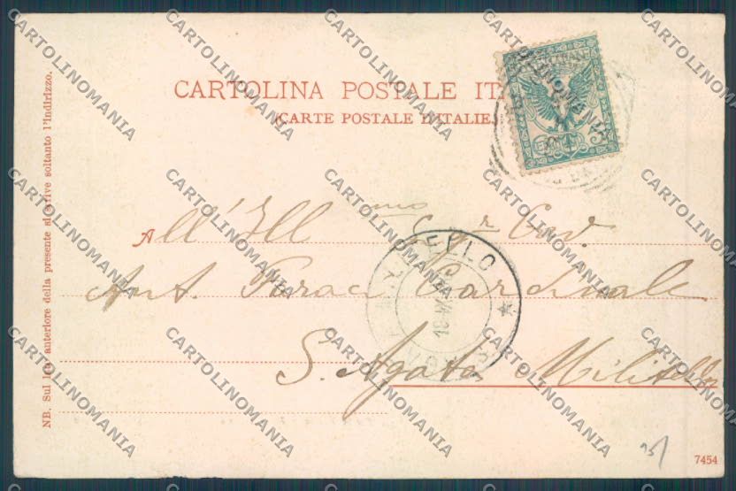 Palermo Città Porta Felice ABRASA cartolina ZT7987 – retro