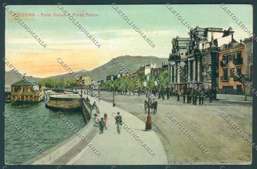 Palermo Città Porta Felice ABRASA cartolina ZT7988 – fronte