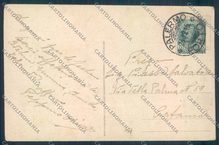 Palermo Città Porta Nuova Alterocca cartolina ZT8003 – retro