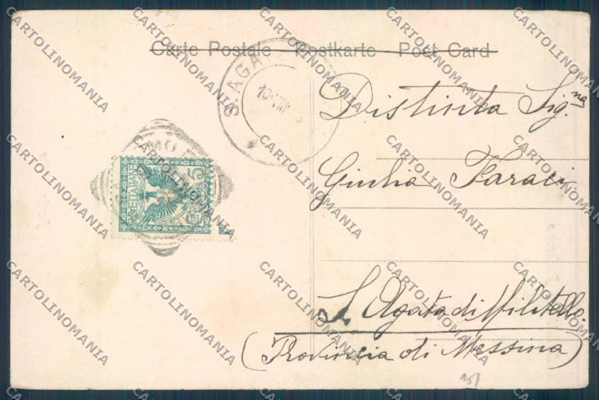 Palermo Città Porta Nuova Alterocca ABRASA cartolina ZT8004 – retro
