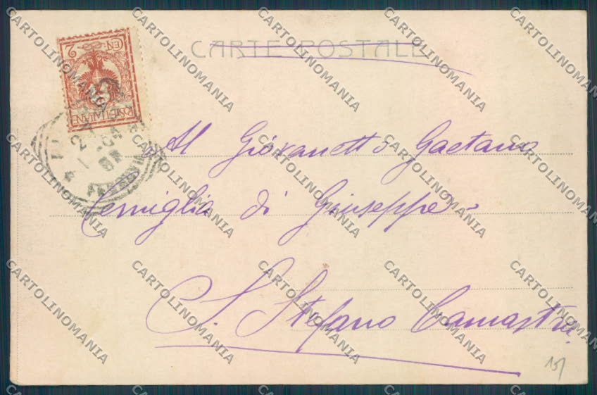 Palermo Città Alterocca PIEGHINE cartolina ZT8006 – retro