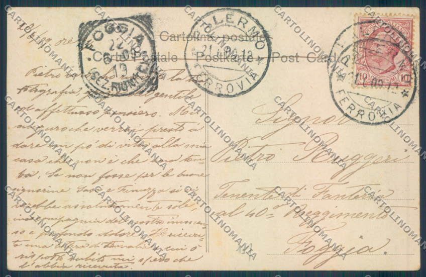 Palermo Città Via Maqueda Alterocca ABRASA cartolina ZT8011 – retro