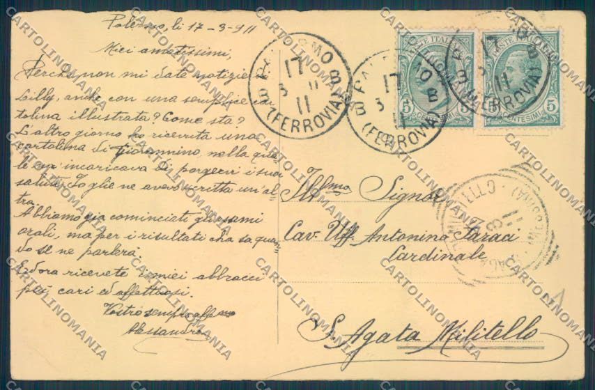 Palermo Città Via Maqueda ABRASA cartolina ZT8013 – retro