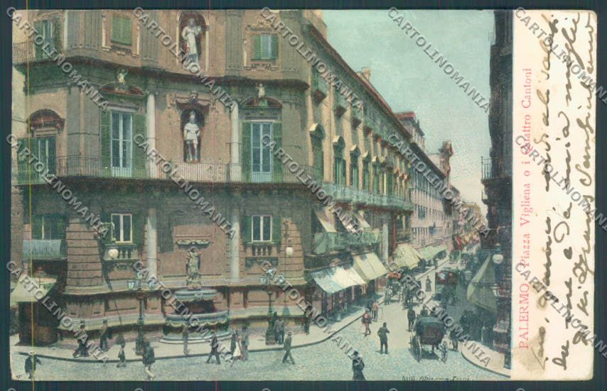 Palermo Città Quattro Cantoni Alterocca cartolina ZT8018 – fronte
