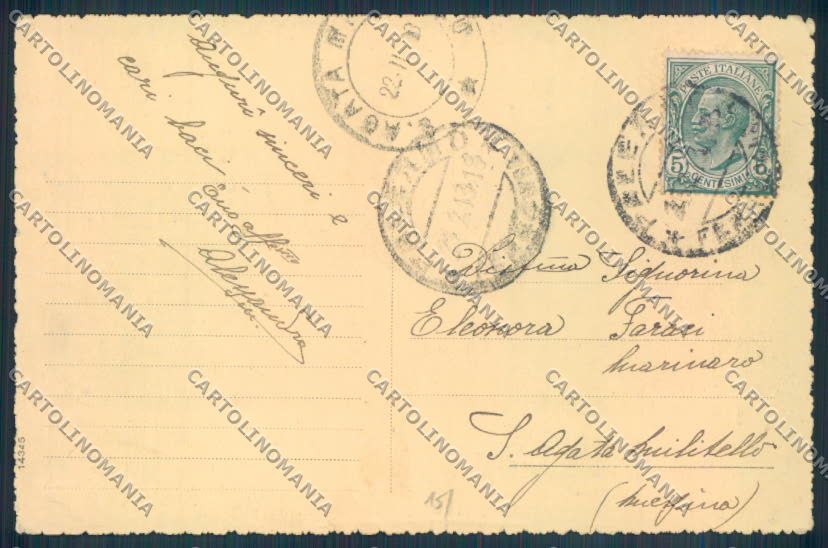 Palermo Città Monte Pellegrino cartolina ZT8021 – retro